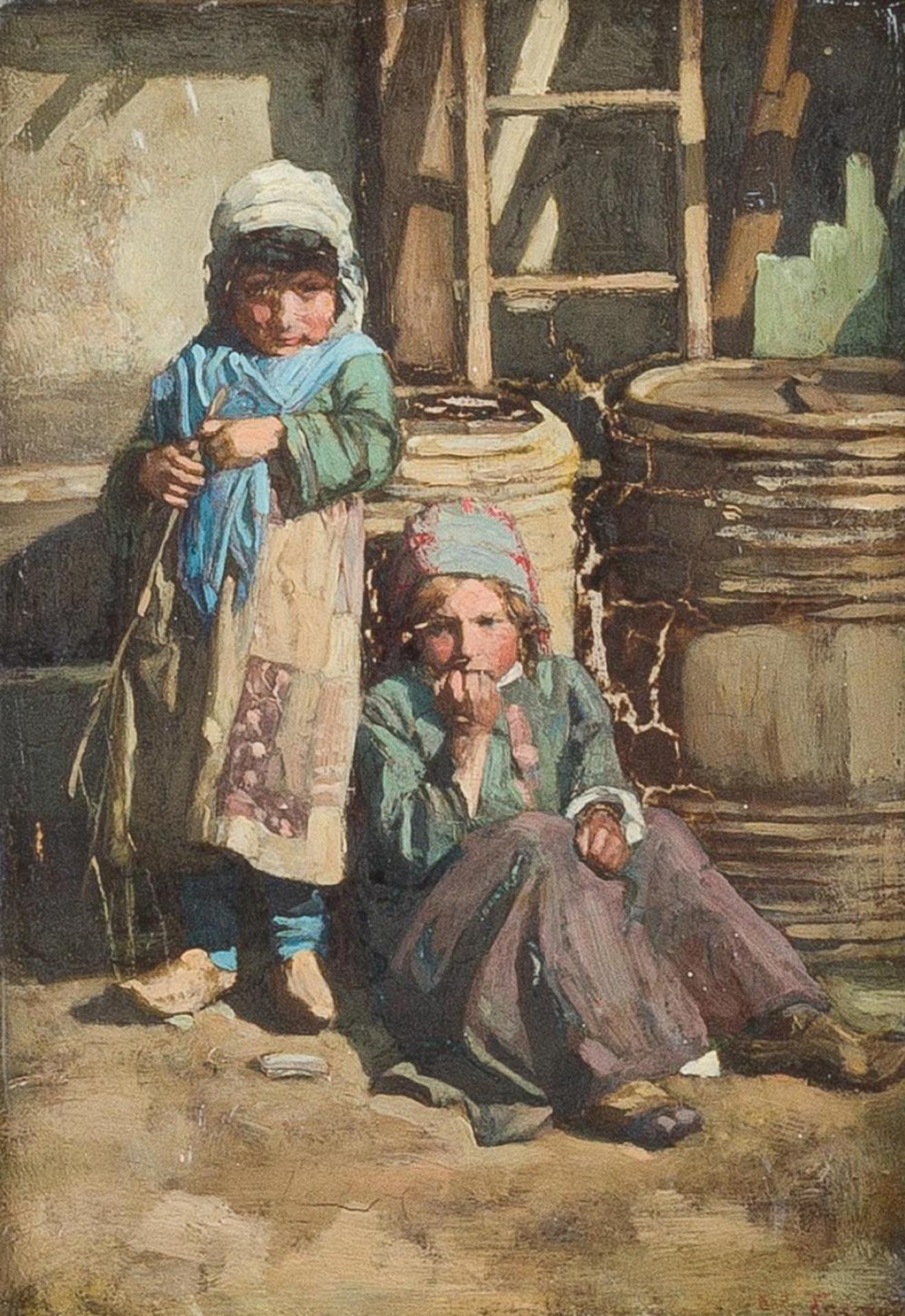 Walter Frederick Roofe Tyndale (1855-1943) - Little Girls