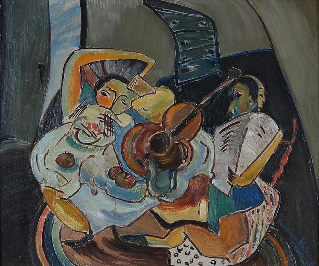 Florence Gertrude Vale Franck (1909-2003) - Untitled - Abstract Still Life With Musicians