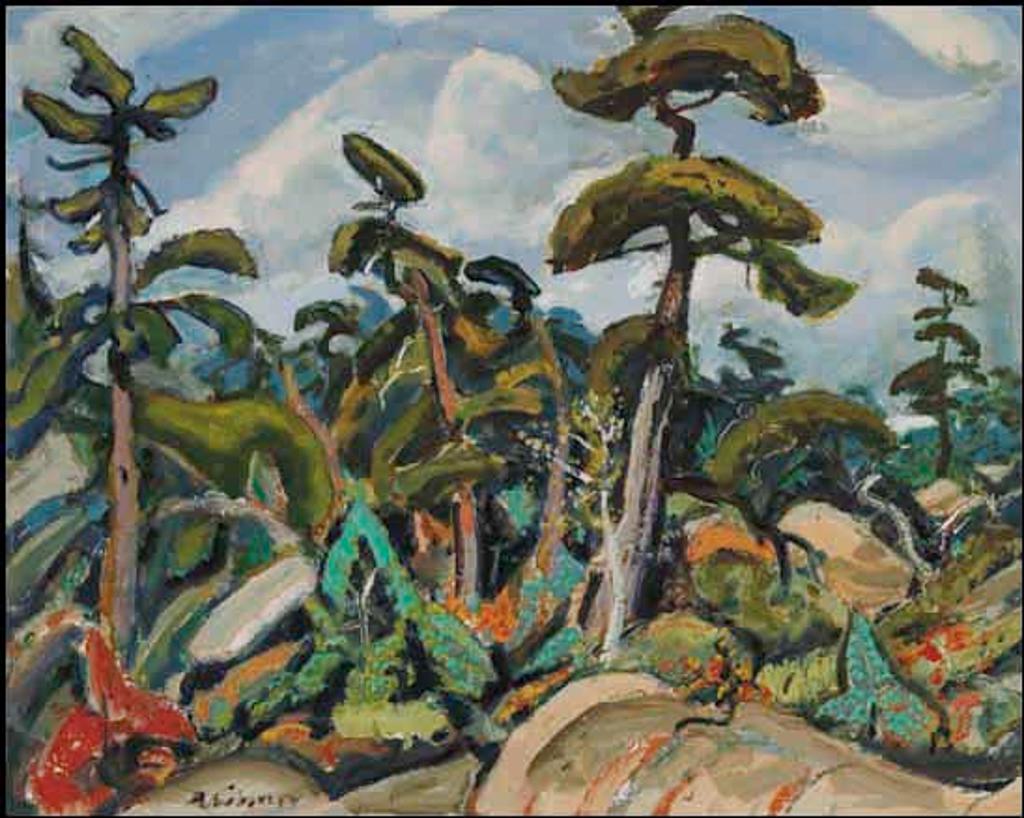 Arthur Lismer (1885-1969) - Pines in the Rocks