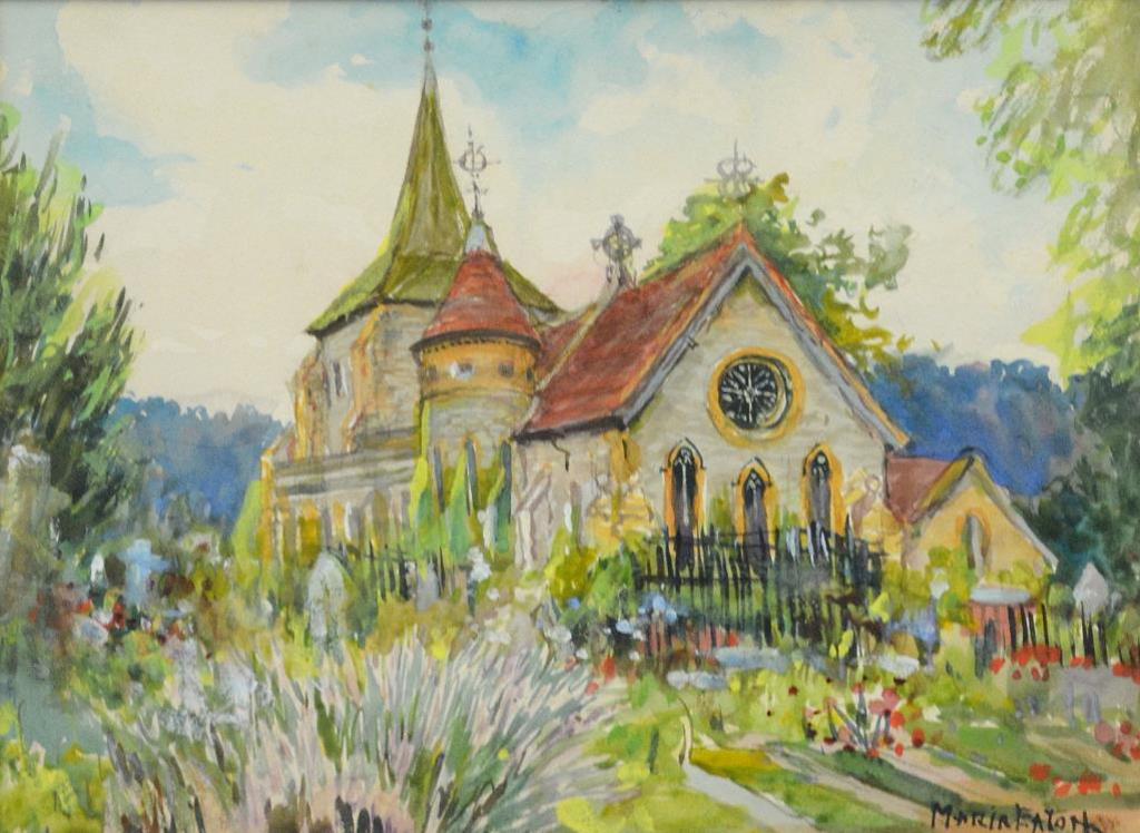 Maria Eaton (1860-1940) - Church in Summer