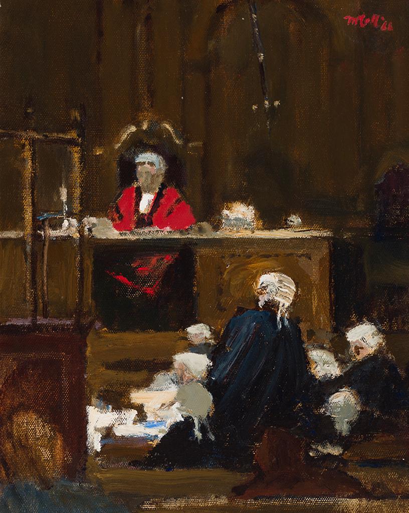 Charles James McCall (1907-1989) - Court Scene, Old Bailey