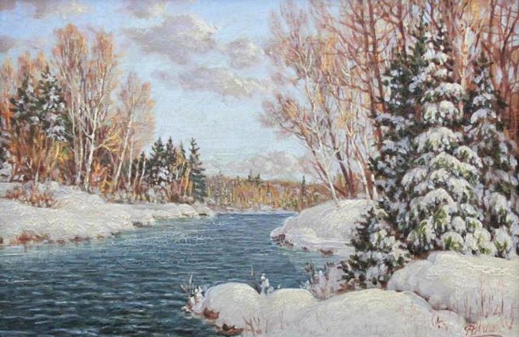 Otto Planding (1887-1964) - Stream in Winter