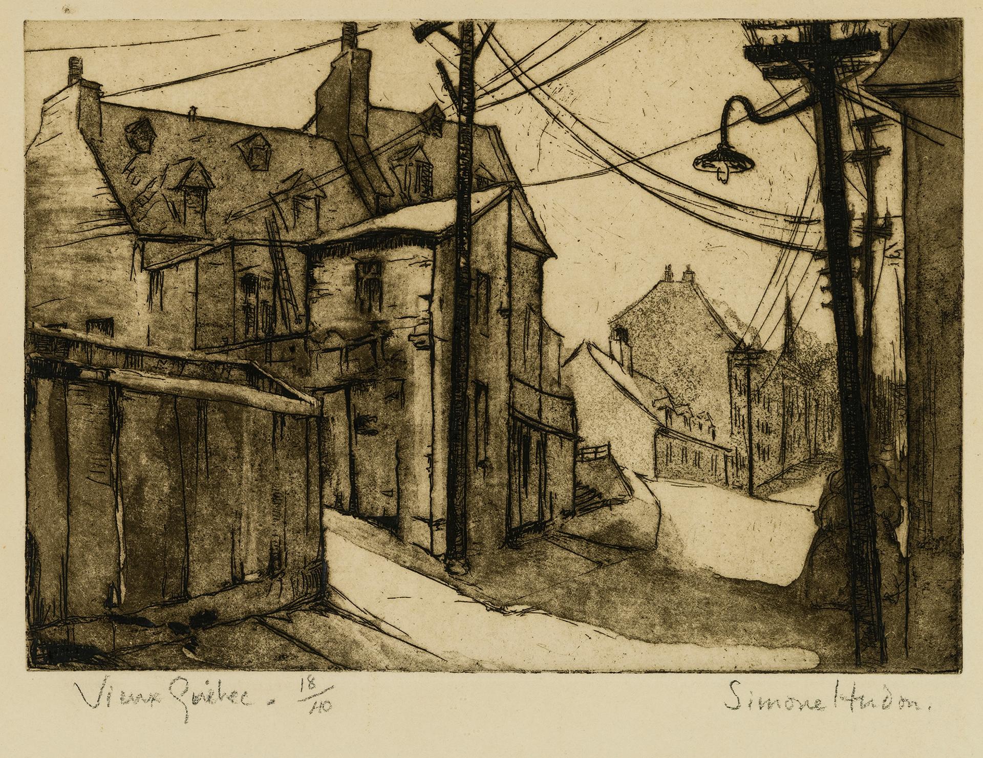 Simone Marie Yvette Hudon (1905-1984) - Vieux-Québec, c. 1930