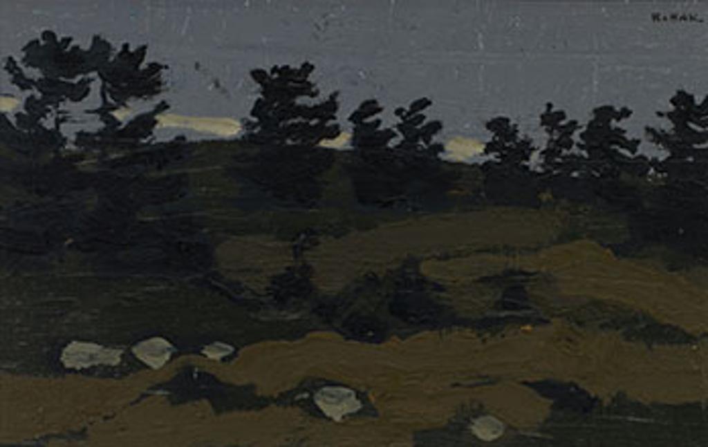 Bruno Joseph Bobak (1923-2012) - Evening Pines