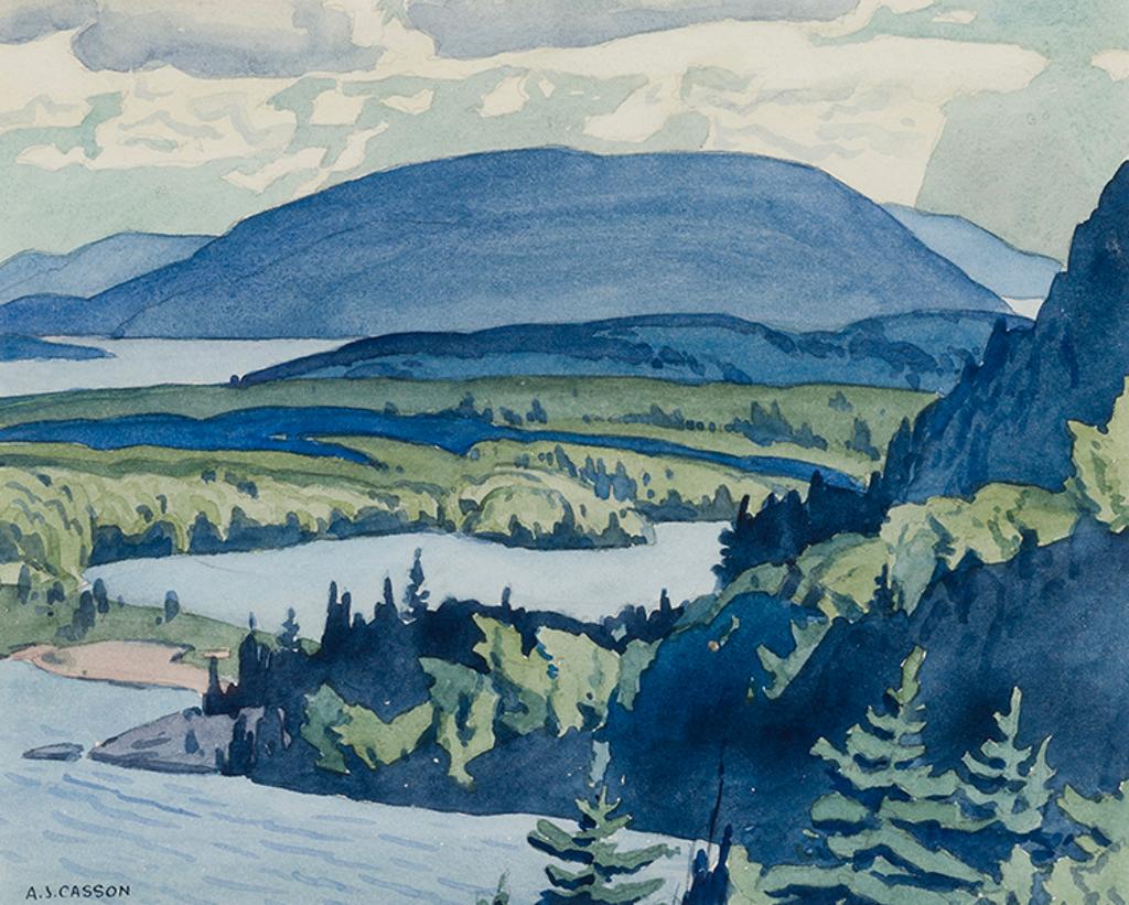 Alfred Joseph (A.J.) Casson (1898-1992) - In the Cloche Hills, Looking Towards Quartz Rock, McGregor Bay and Baie Fine