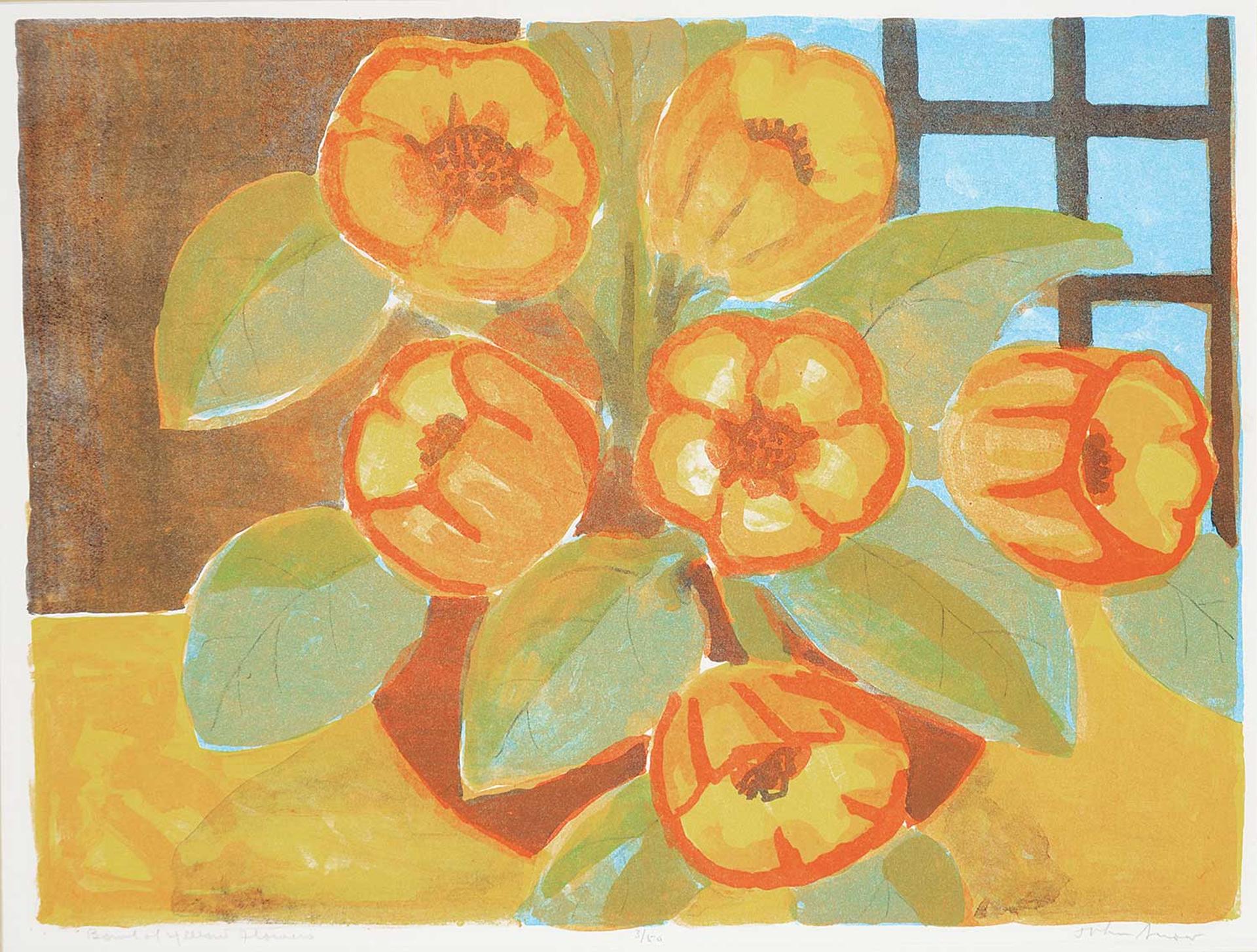 John Harold Thomas Snow (1911-2004) - Bowl of Yellow Flowers  #3/50