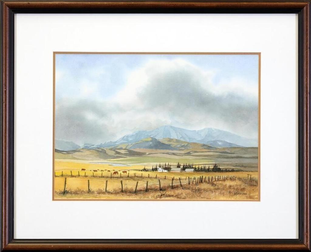 Earl Cummins Watercolour (1922-2012) - Untitled, Foothills Ranch