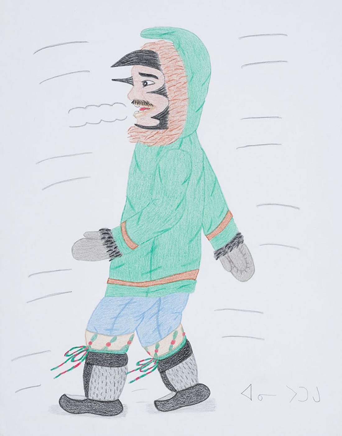 Annie Pootoogook (1969-2016) - Wind Walker