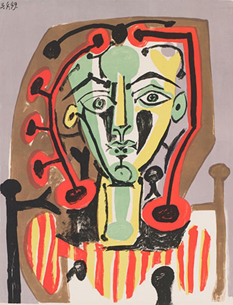 Pablo Ruiz Picasso (1881-1973) - Figure au corsage rayé (M. 179; B. 604)