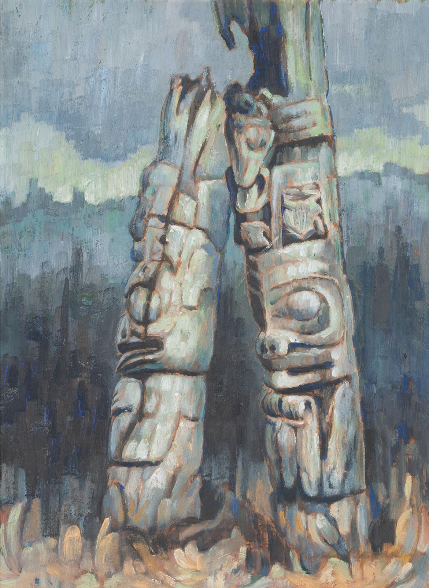 Nell Marion Bradshaw (1904-1997) - Old Haida Poles