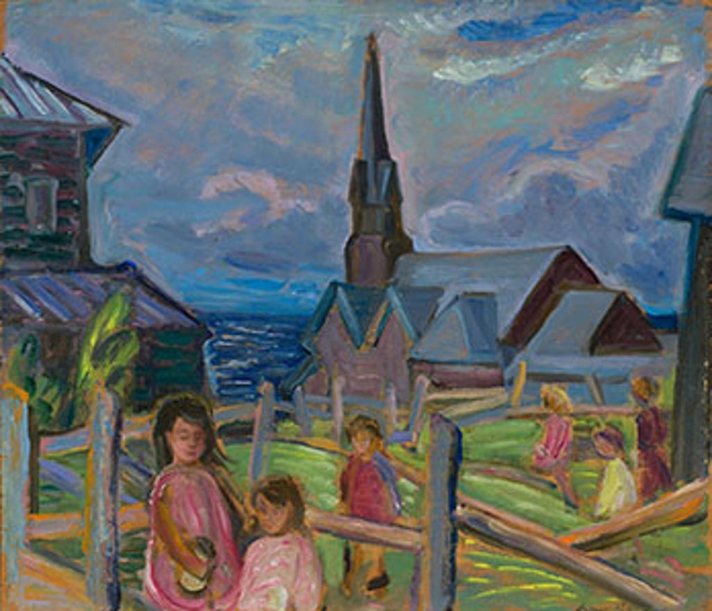 Anne (Annie) Douglas Savage (1896-1971) - Children Playing, Métis, Quebec