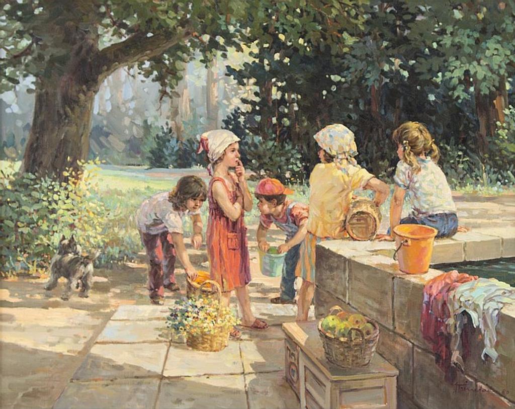 Jose Trinidad (1924-2019) - Busy Children