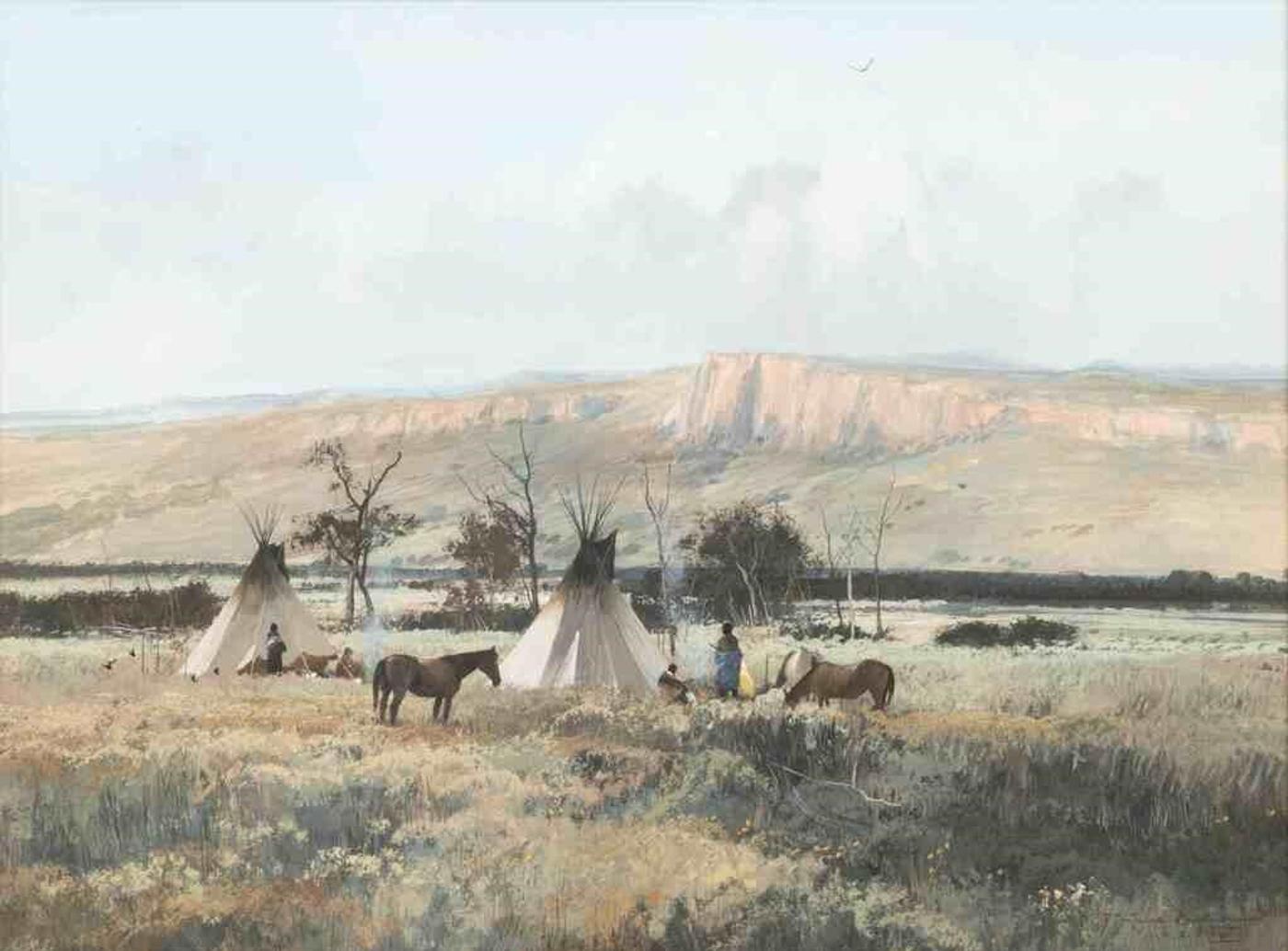 Michael L. Coleman (1941) - Summer Encampment (1976)