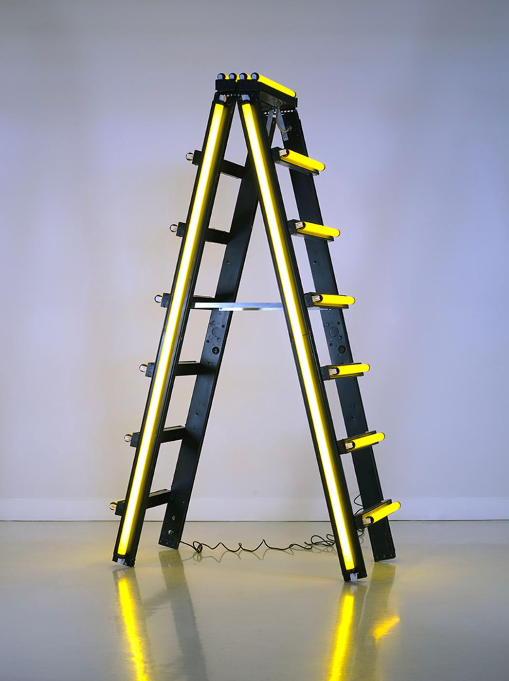 Iván Navarro - Yellow Stepladder (Backstage)