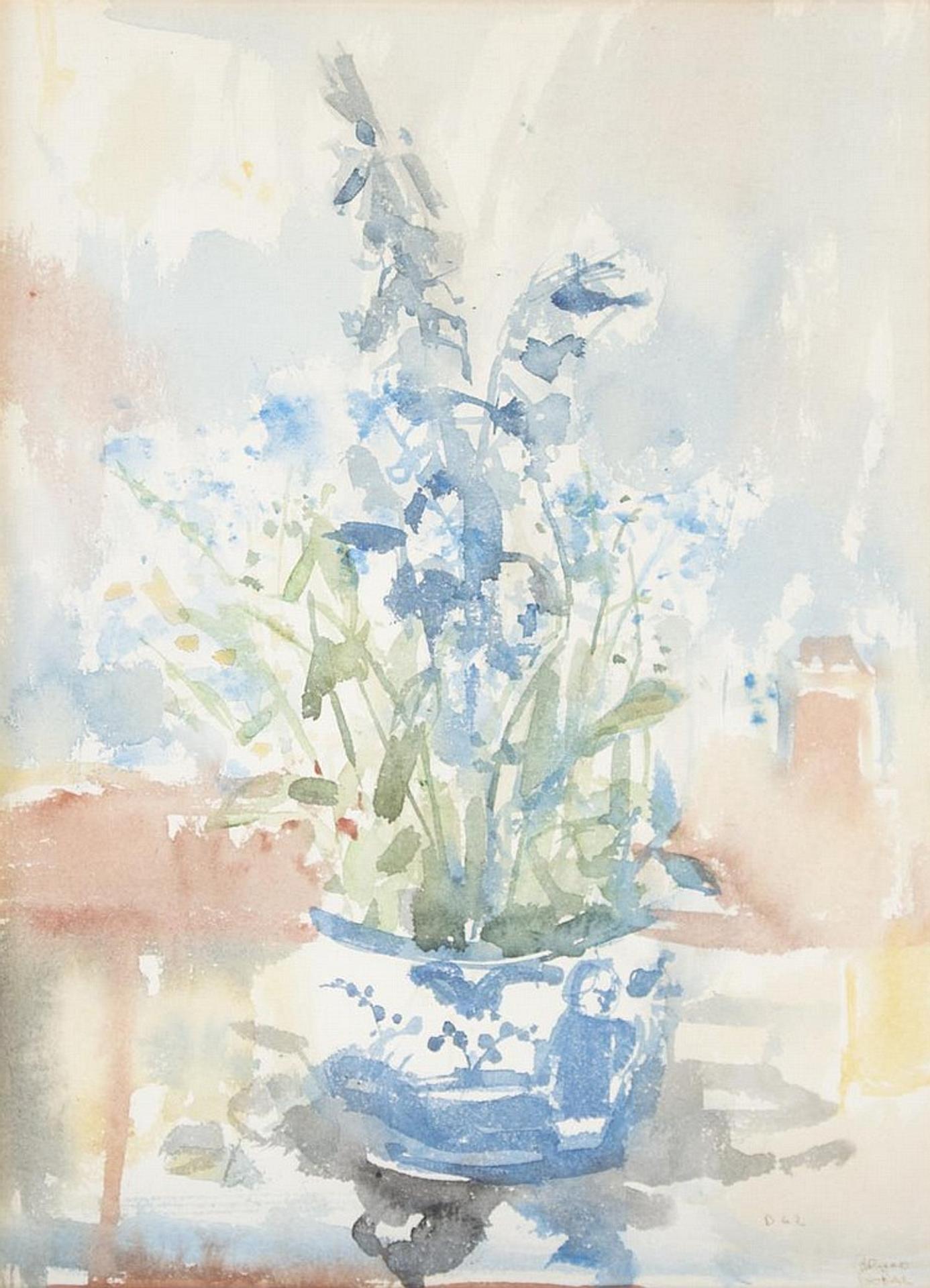 Bruno Joseph Bobak (1923-2012) - Untitled - Still Life Fall Flowers