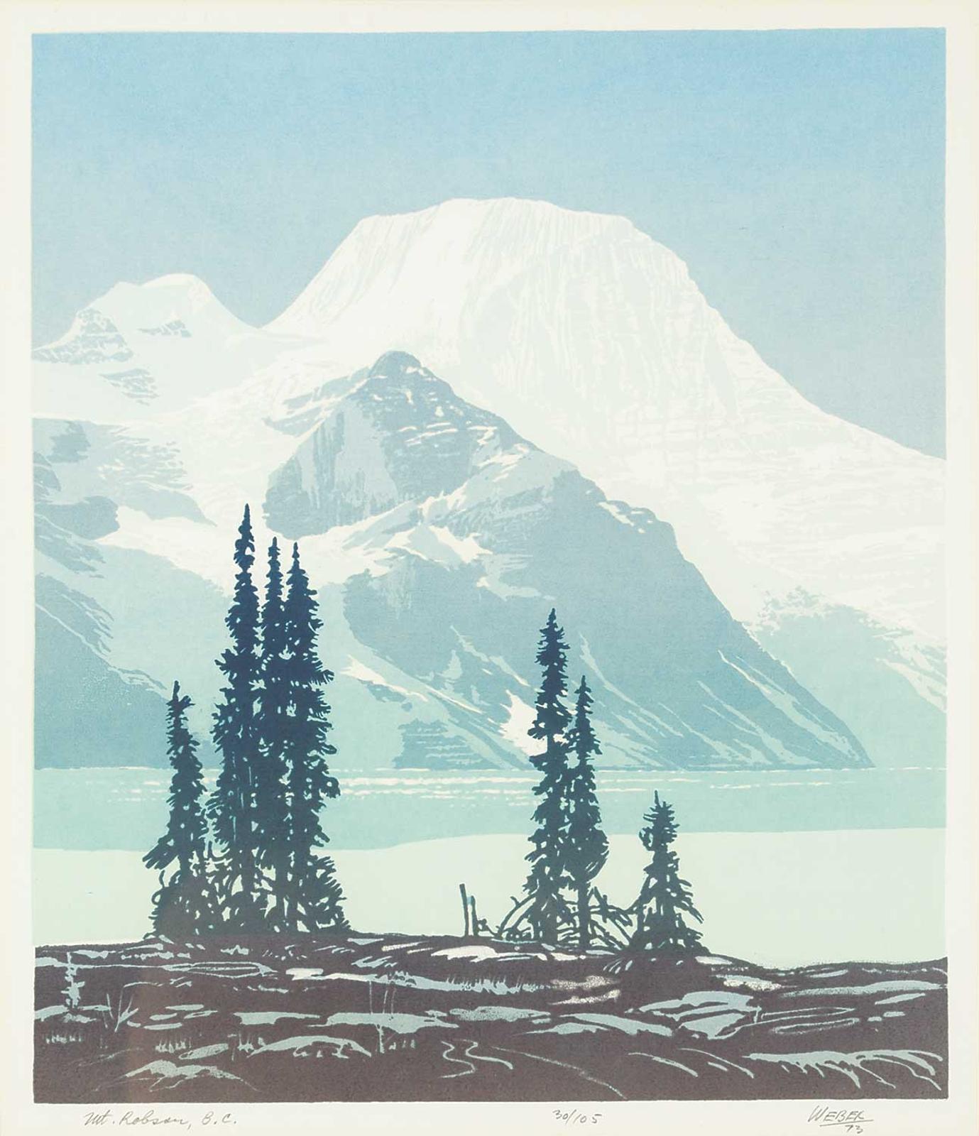 George Weber (1907-2002) - Mt. Robson, B.C.  #30/105
