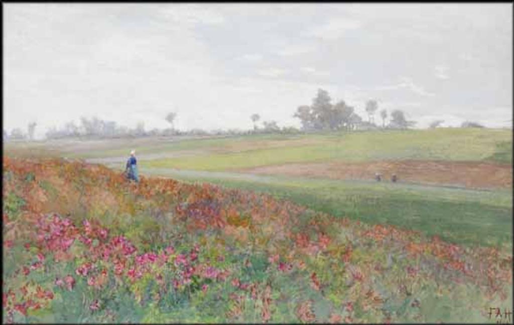 Frances Anne Beechey Hopkins (1838-1919) - Woman in a Field