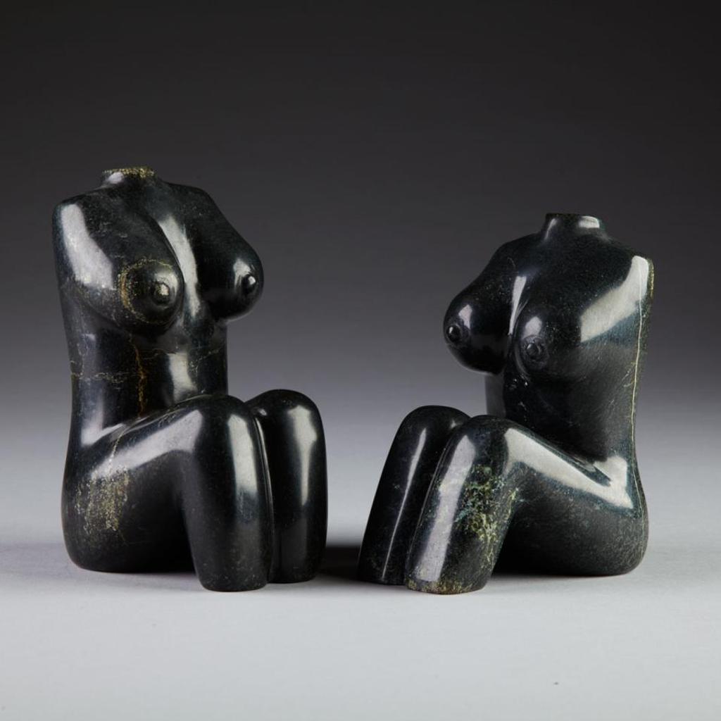 Oviloo Tunnillie (1949-2014) - Two Sitting Torsos