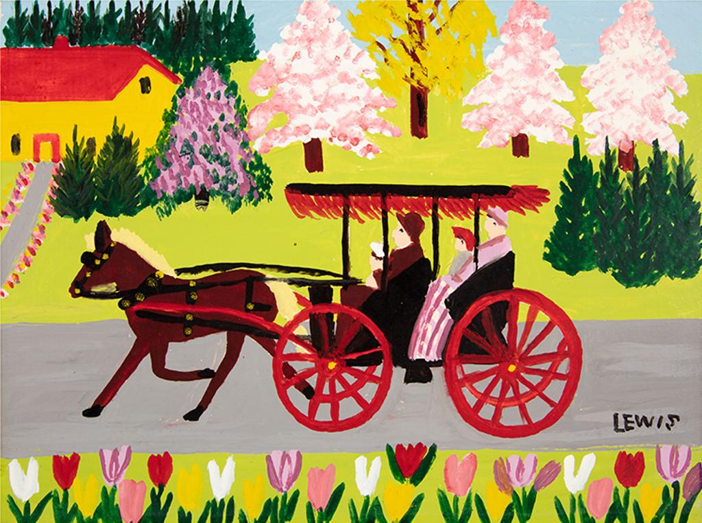 Maud Kathleen Lewis (1903-1970) - Carriage and Tulips