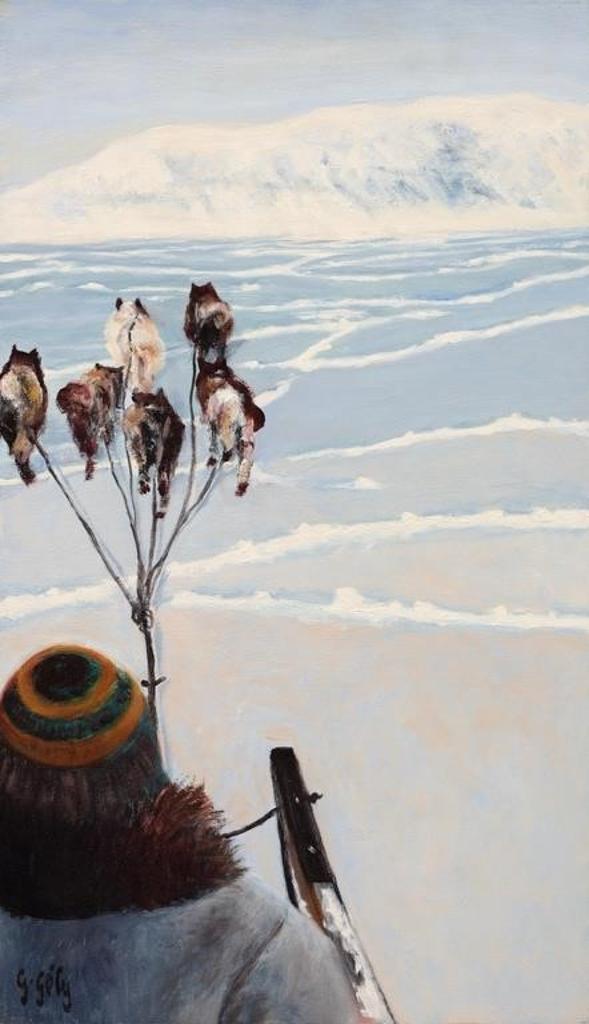 Gabriel Joseph Gely (1924) - Dog Team On New Ice, Nasak Country Near Clyde River