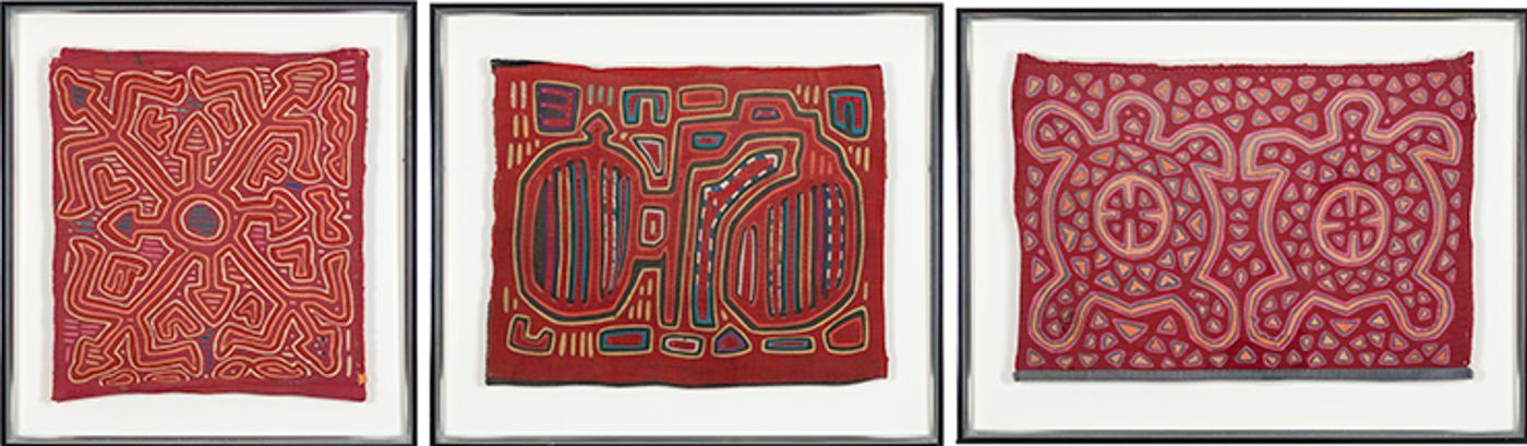 South American Indigenous - Six Mola Tapestries