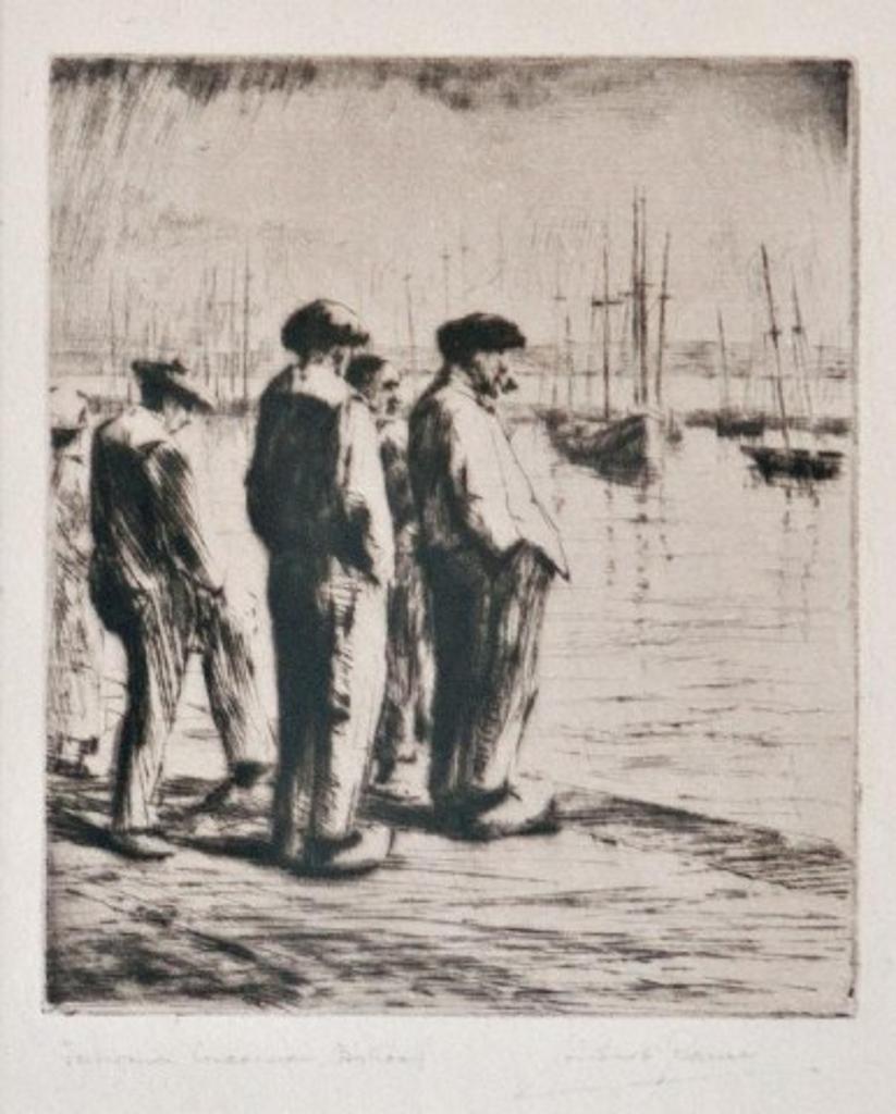 Herbert Raine (1875-1951) - Fishermen, Brittany