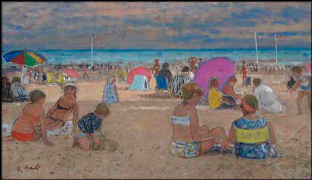François Gall (1912-1987) - Sur la plage