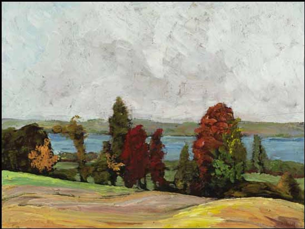 Henrietta Mabel May (1877-1971) - Fall Landscape / The Bridge (verso)