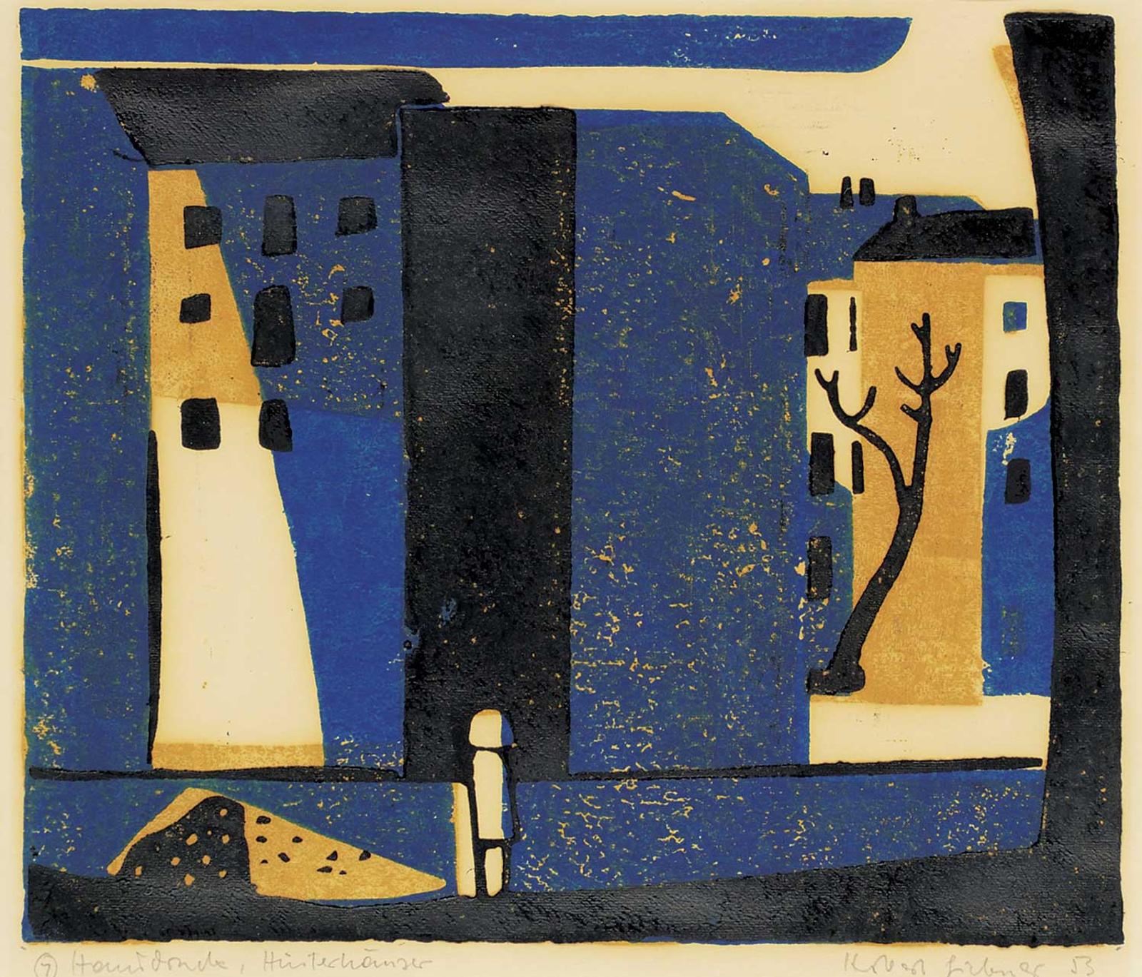 Herbert Johannes Joseph Siebner (1925-2003) - Untitled - Urban Blue