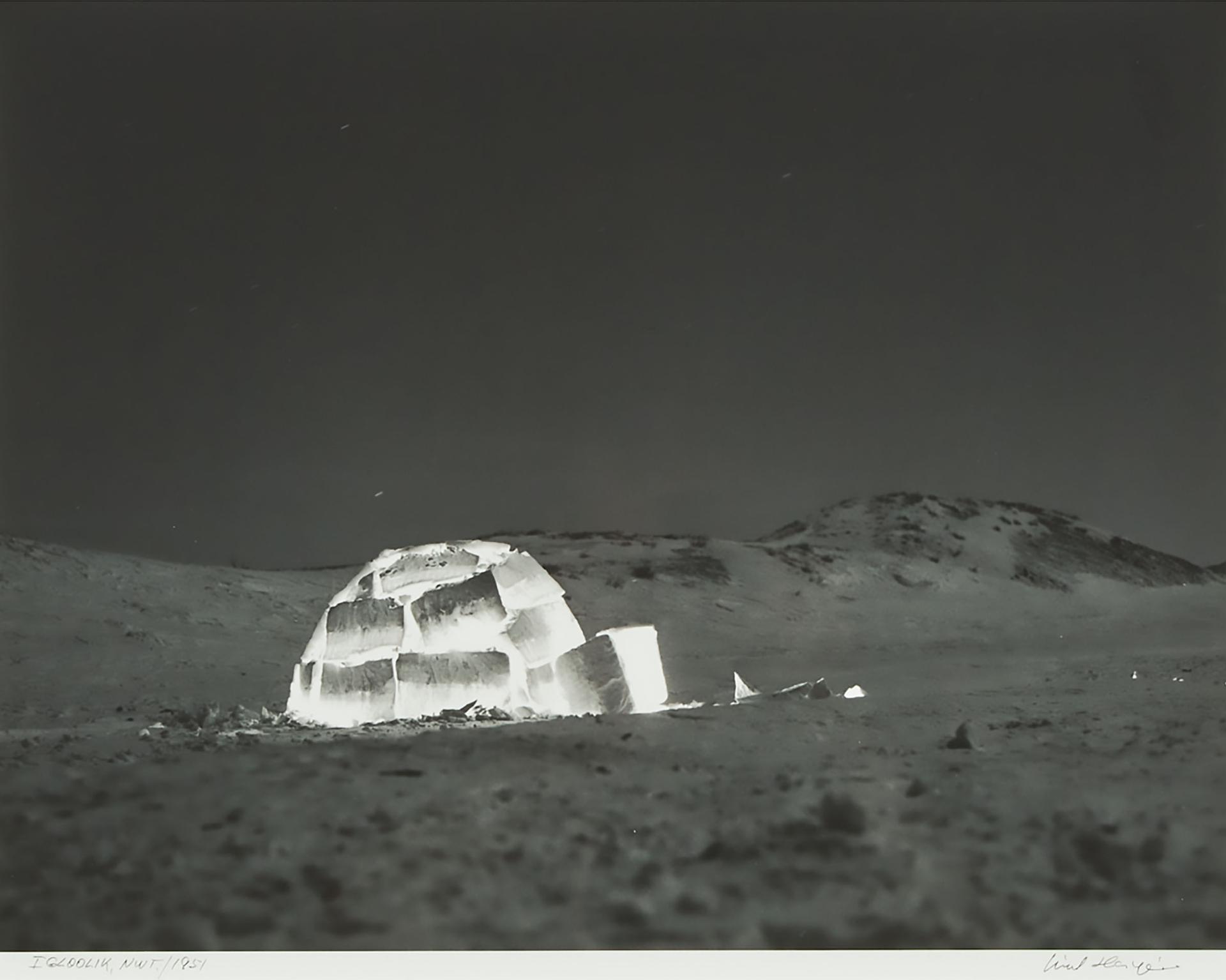 Richard Harrington (1911-2005) - Igloolik, Nwt (Igloo Illuminated At Night), 1951