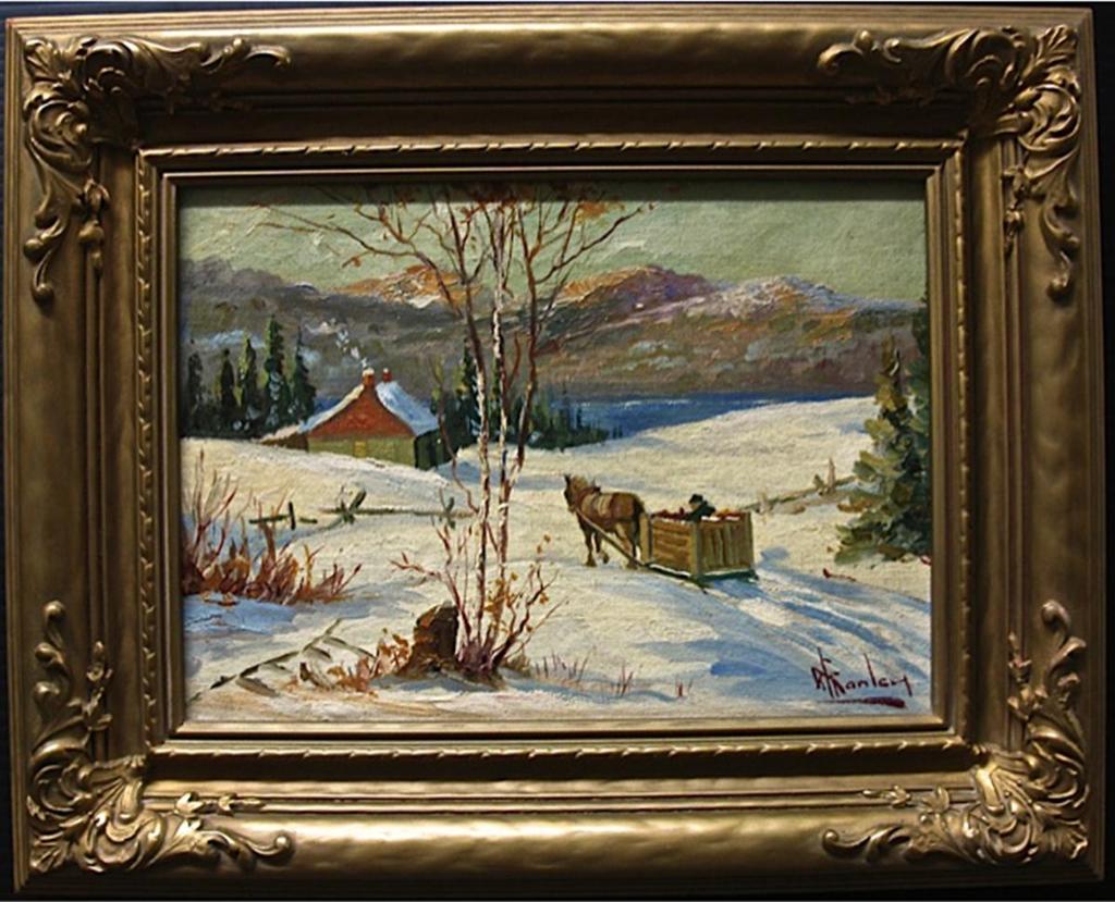 William Granley - Horse And Sleigh Cart