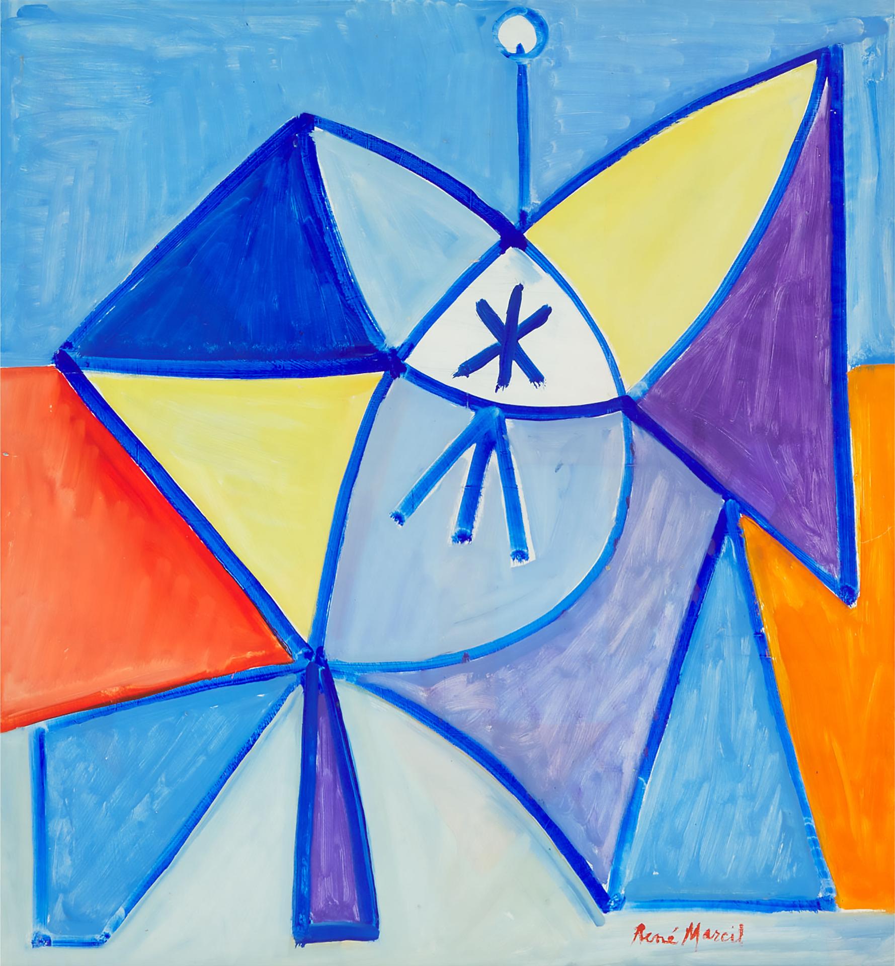 René Marcil (1917-1993) - Abstract (Al-60), Circa 1975