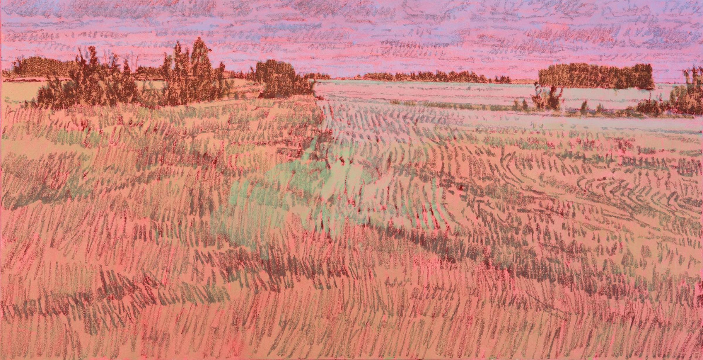 Darrell Bell (1959-2021) - Untitled - Pink Landscape