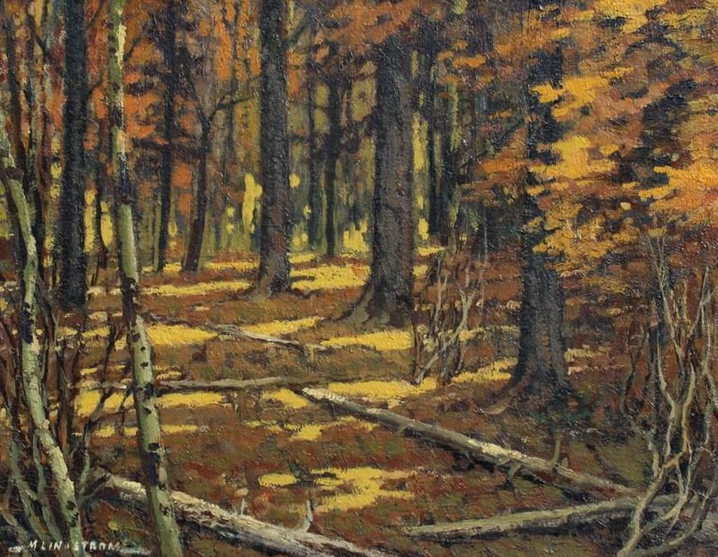 Matt Lindstrom (1890-1975) - Forest Interior, Autumn