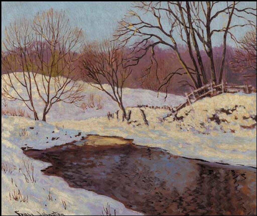 Frank (Franz) Hans Johnston (1888-1949) - The River in Winter
