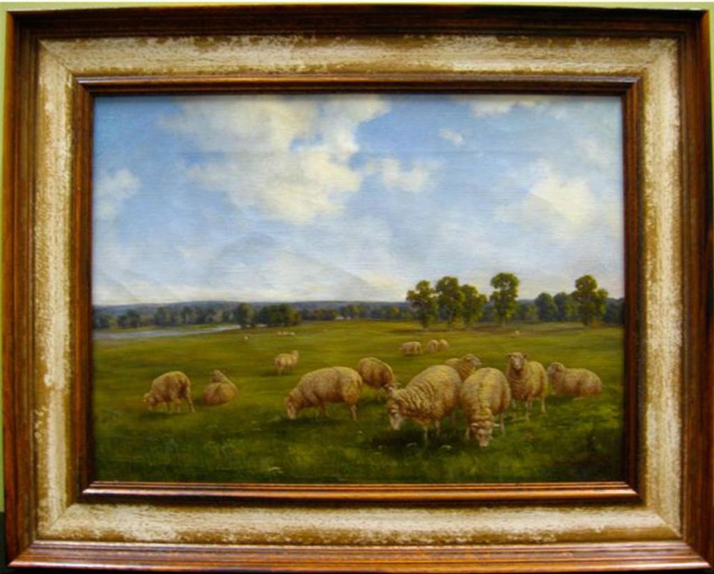 Henry Harold Vickers (1851-1918) - Grazing Sheep