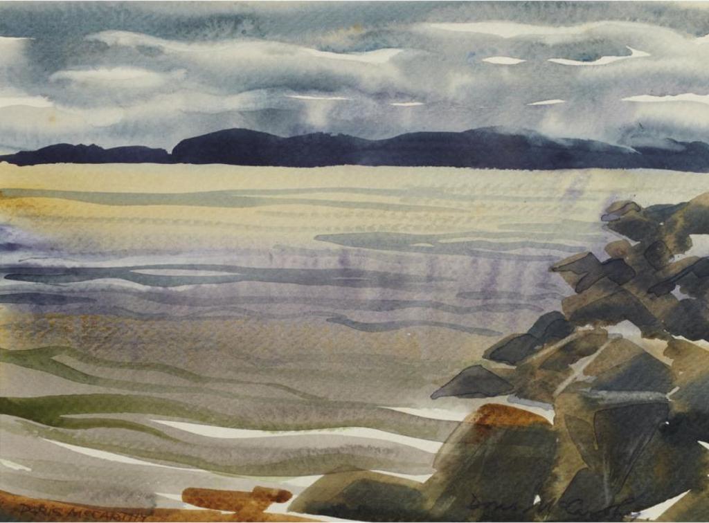 Doris Jean McCarthy (1910-2010) - Sunset Over Coastal Landscape