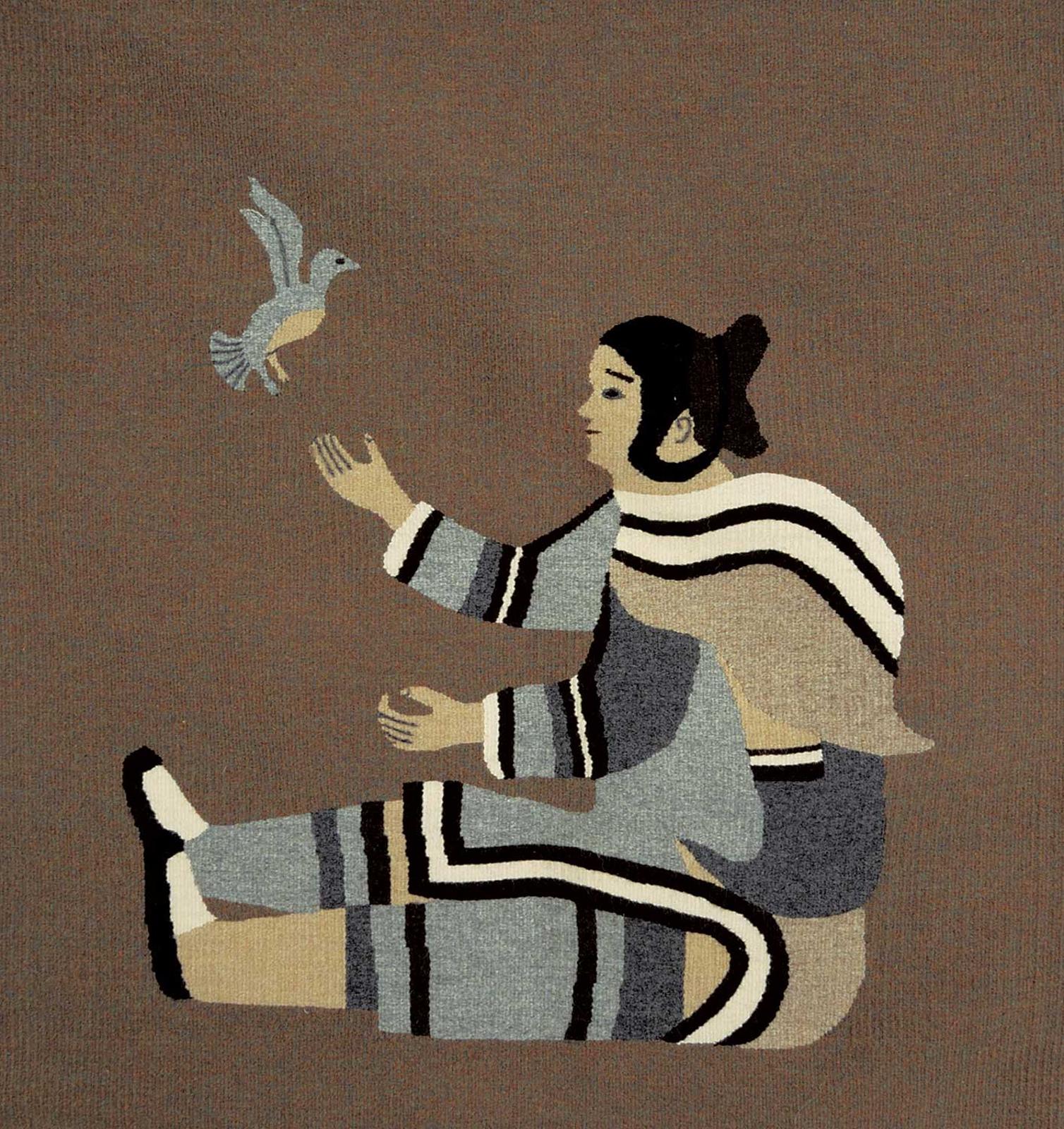 Akulukjuk - Lady with Bird [#135][Nukinga Maniapik]