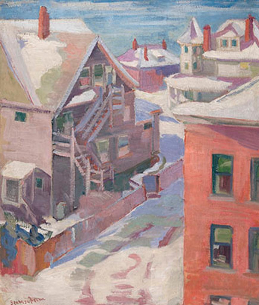 Stateira Frame (1870-1935) - Point Grey Houses in Winter