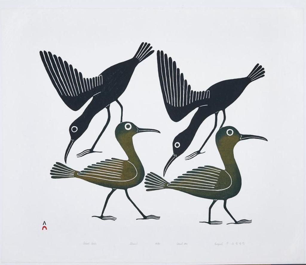Kenojuak Ashevak (1927-2013) - Inland Birds