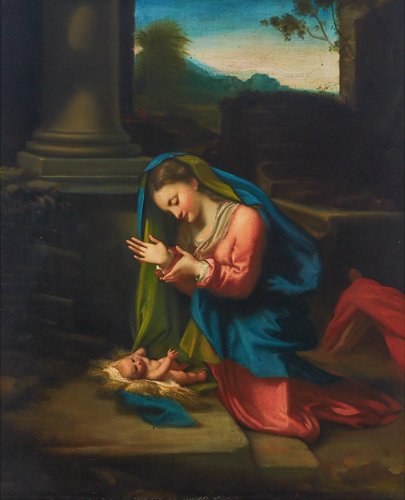 Egisto Manzuoli - Adoration Of The Christ Child (After Correggio, C. 1489-1534)