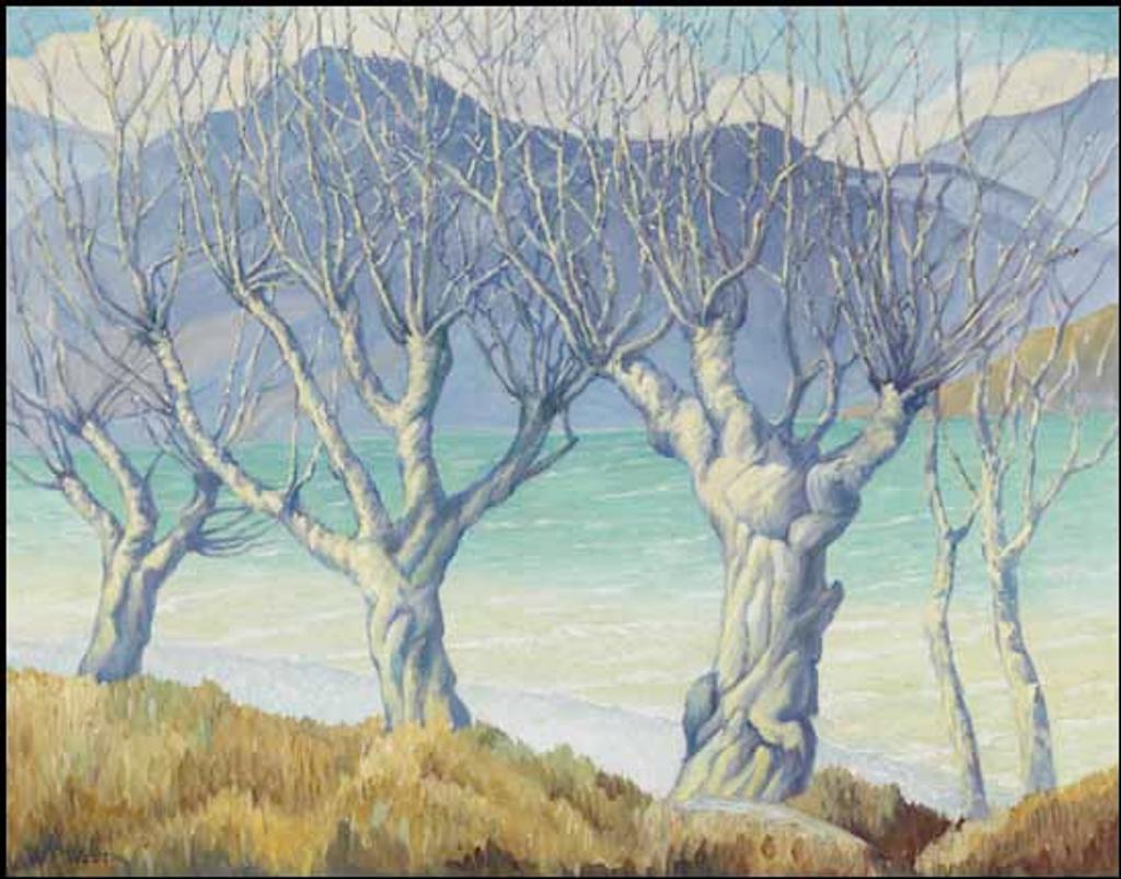 William Percival (W.P.) Weston (1879-1967) - Springtime, Okanagan Lake
