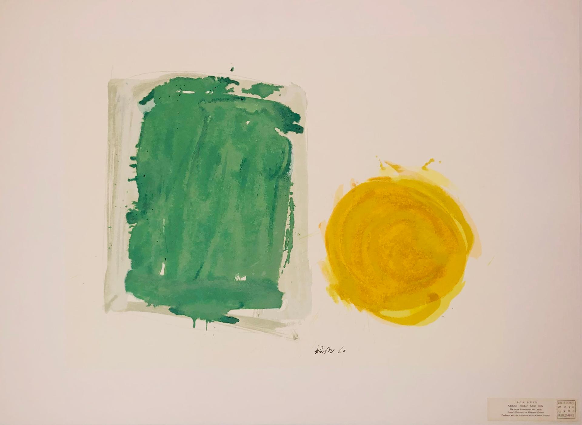 Jack Hamilton Bush (1909-1977) - Green Field and Sun, 1960