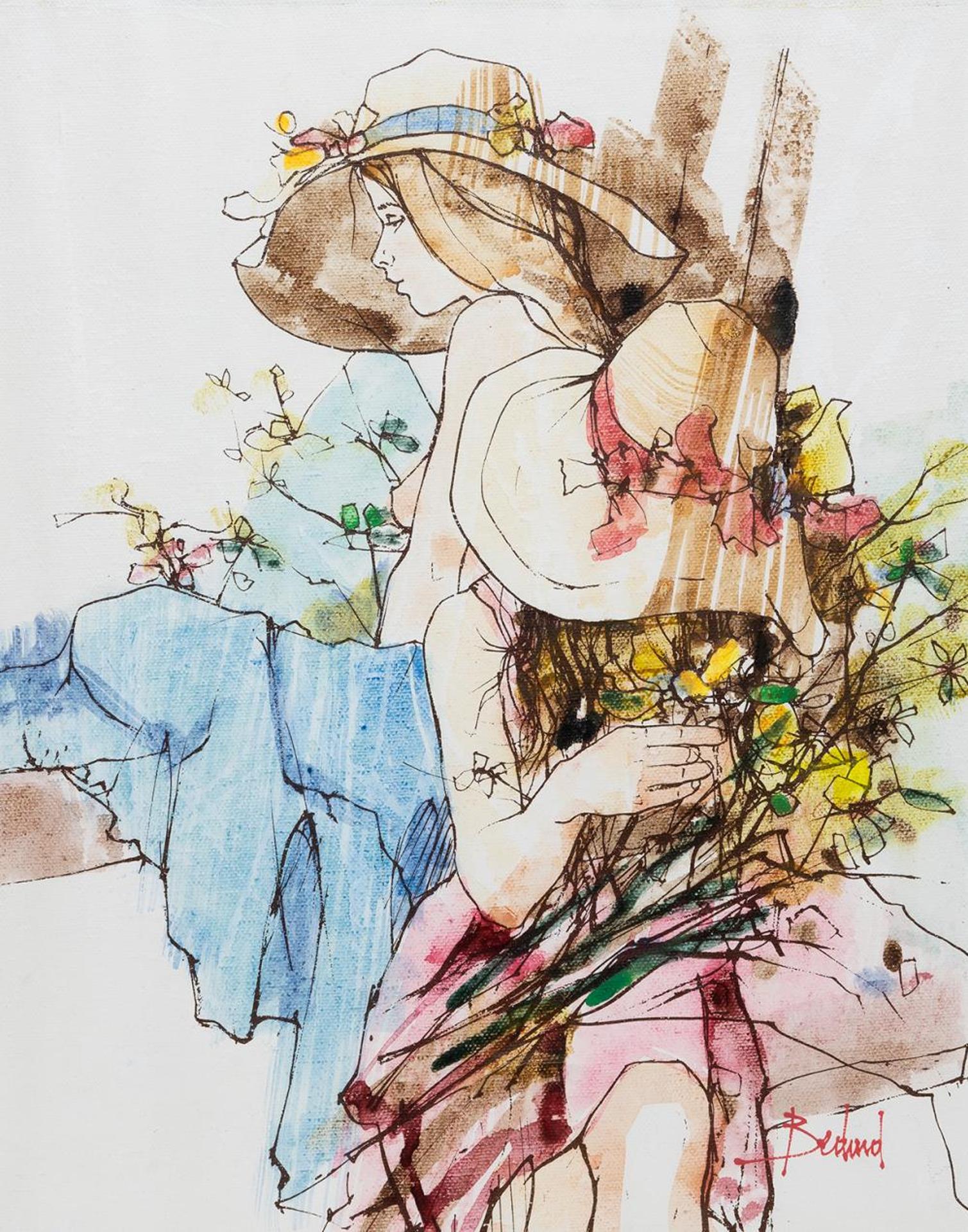 Bedard - Untitled - Two Women with Flowers