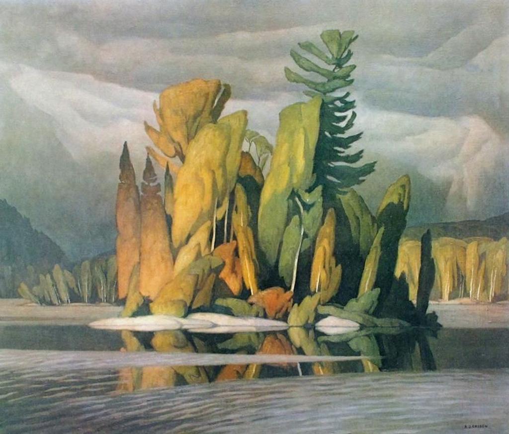 Alfred Joseph (A.J.) Casson (1898-1992) - Island In Autumn