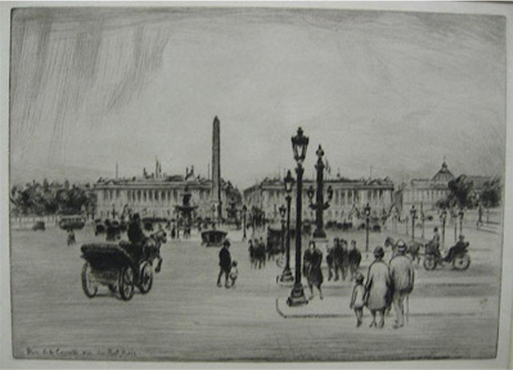 Franklin Milton Armington (1876-1941) - Place De La Concorde Vue Du Pont, Paris