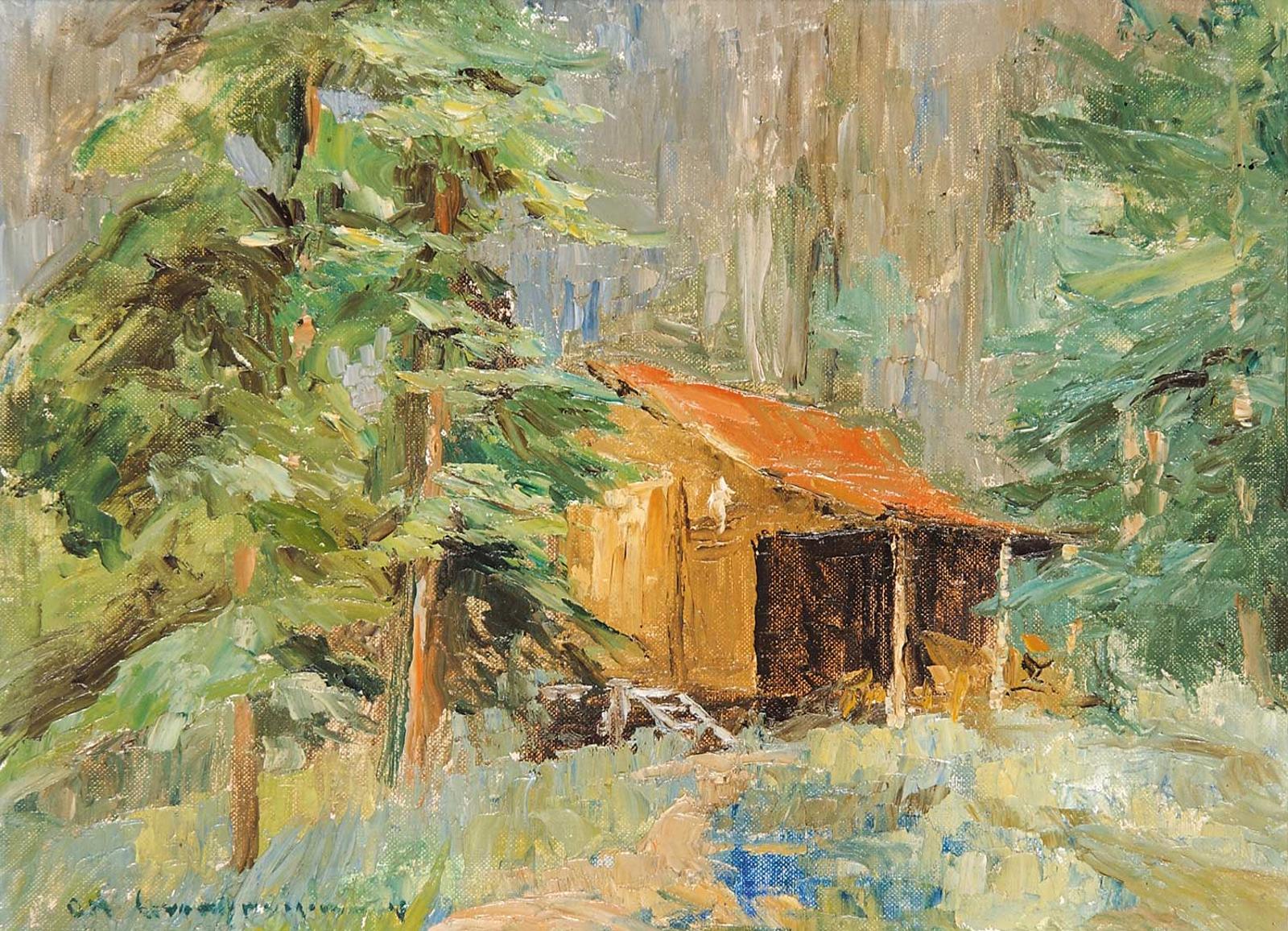Orestes Nicholas (Rick) Grandmaison (1932-1985) - Summer by the Wood Shed