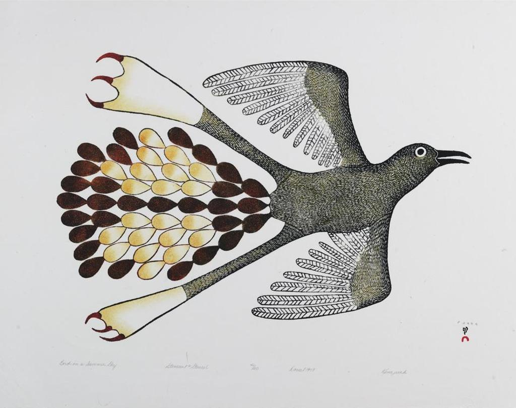 Kenojuak Ashevak (1927-2013) - Bird In The Summer Sky