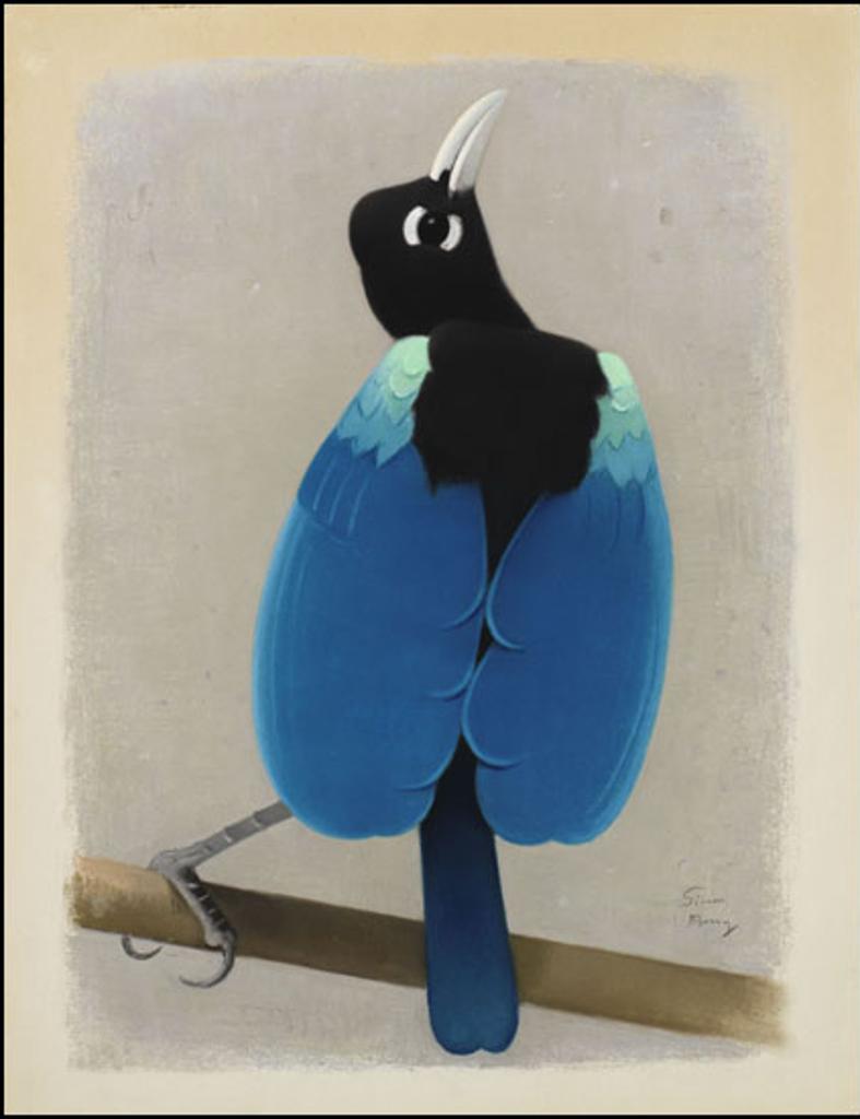 Simon Albert Bussy (1869-1954) - Blue Bird of Paradise