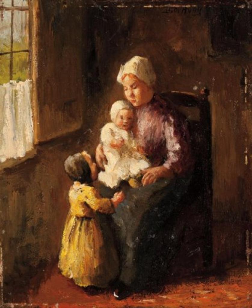 Bernard J. de Hoog (1867-1943) - Southing the Baby